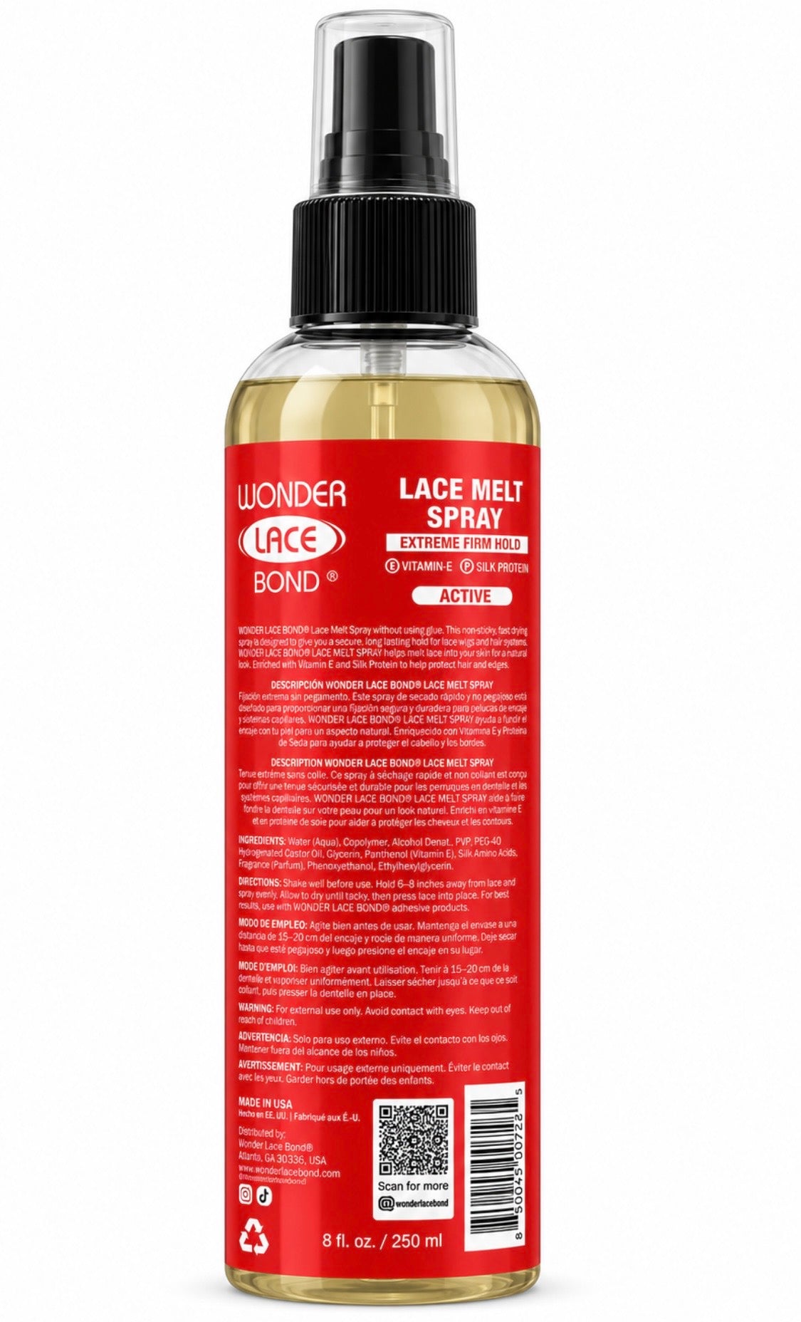 EBIN Wonder Lace Melting Spray 8 oz Supreme