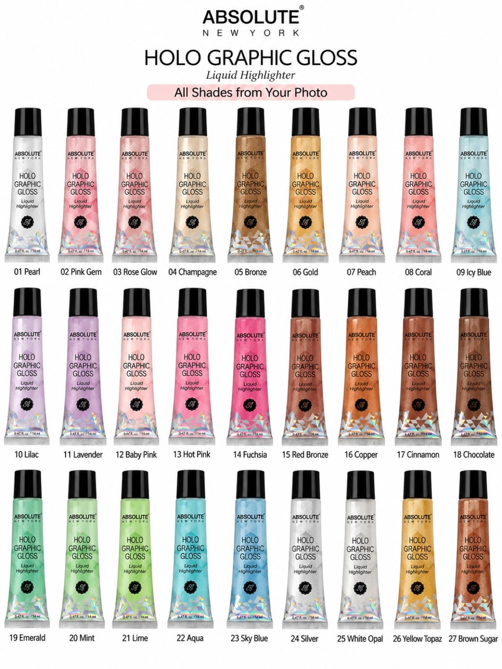 ABSOLUTE Holo Graphic Lip gloss