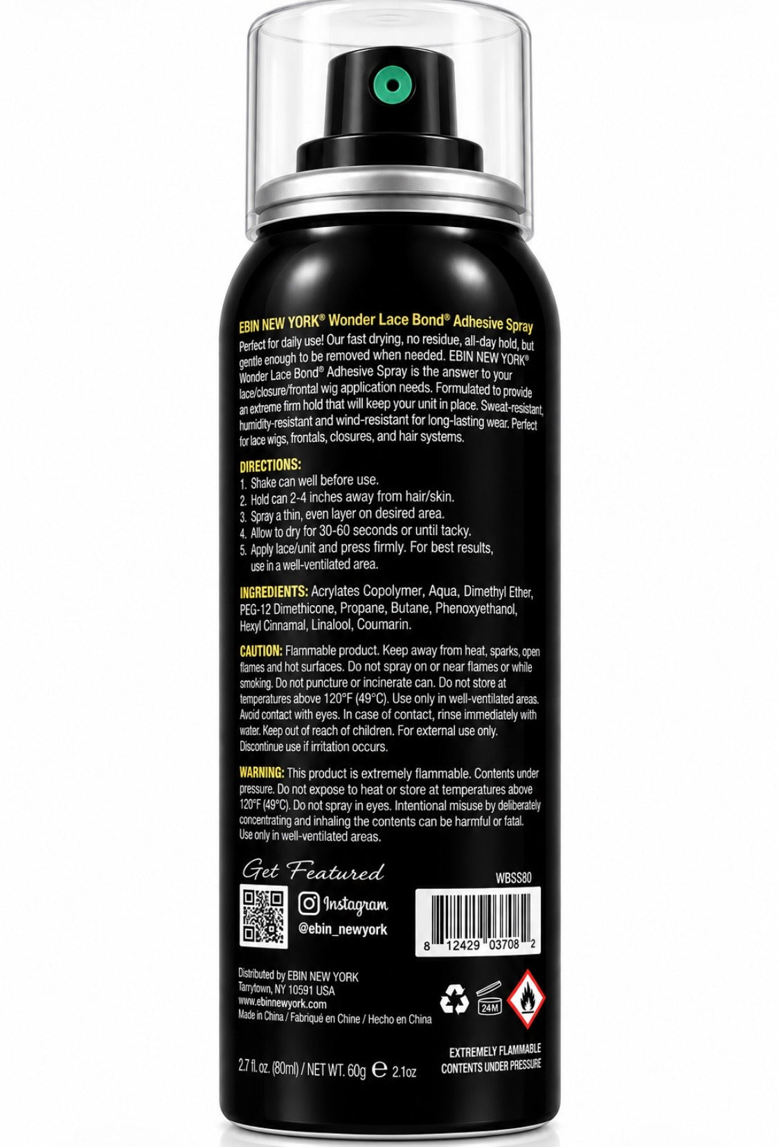EBIN Bond Spray 2.7 oz Supreme Hold