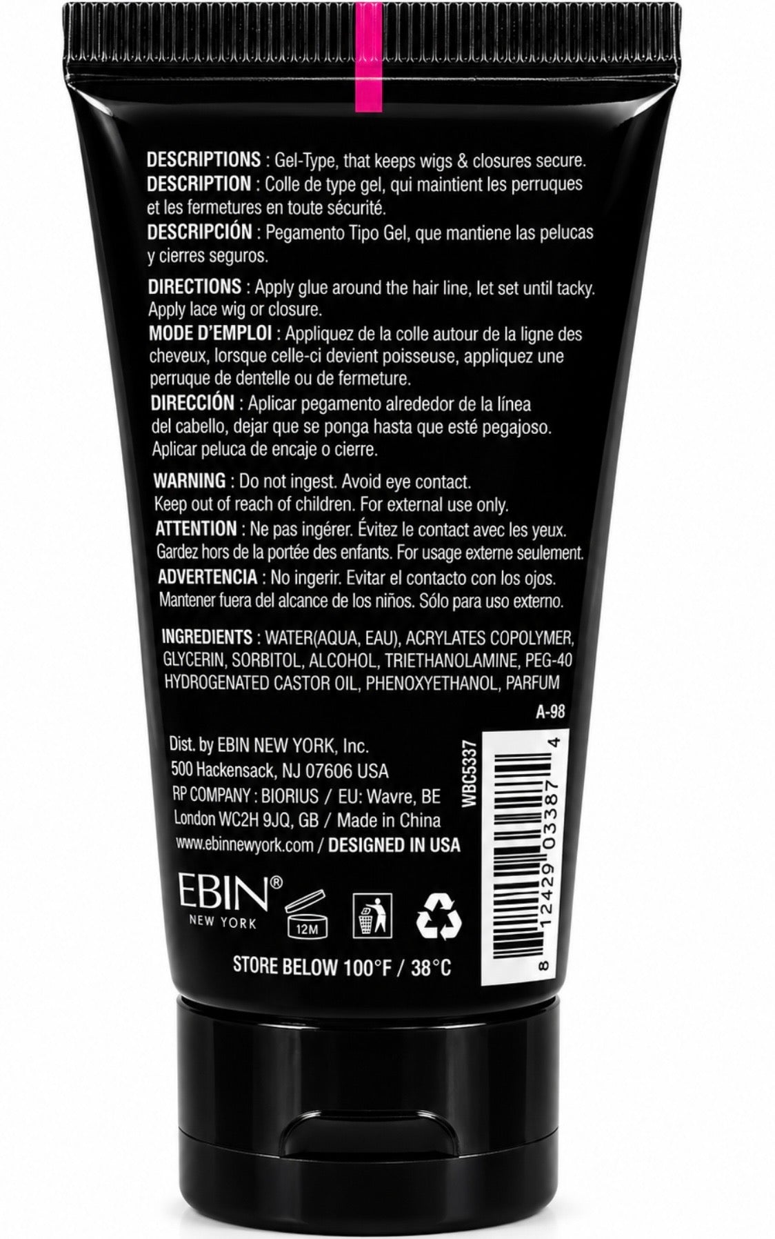 EBIN Wonder Lace Bond Holding Gel Supreme 1,25 oz