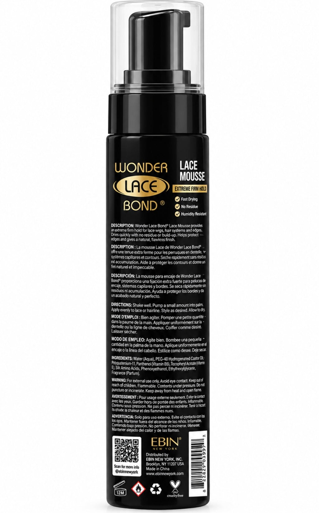 EBIN Wonder Lace Melt Mousse 8.5 oz Supreme