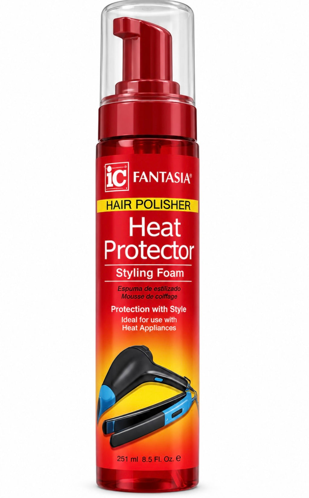 IC HEAT Protector Styling Foam 8.5 oz