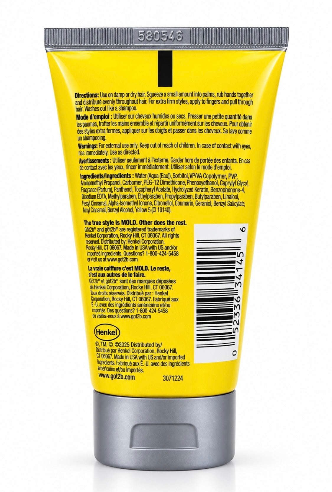 GOT2B Glued Gel 1.25 oz Yellow