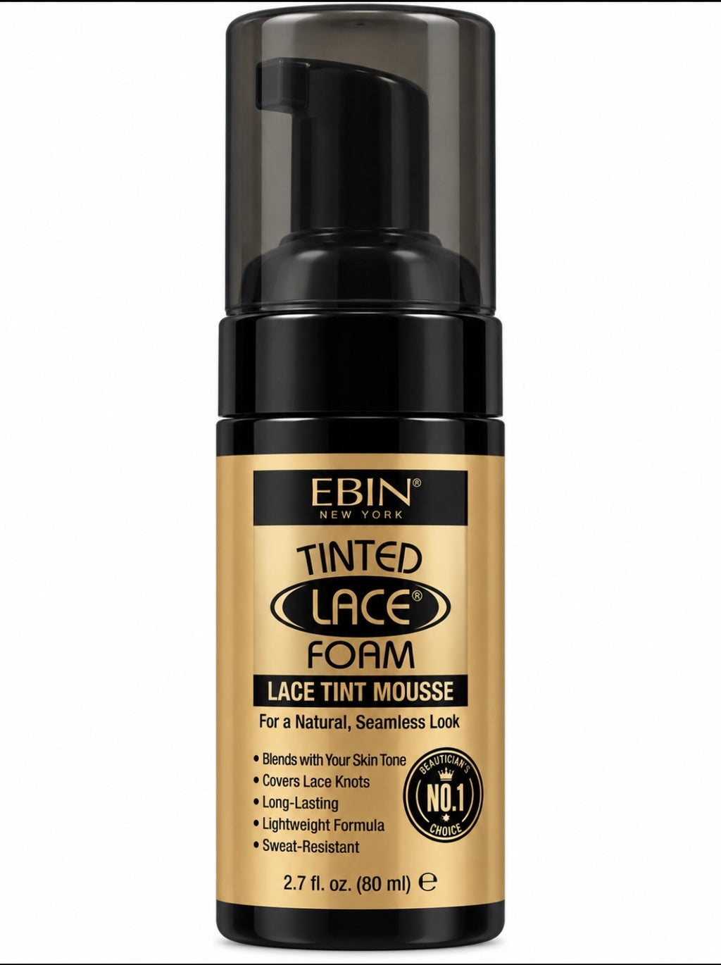 EBIN Tinted Lace Mousse 2.7 oz Medium Brown