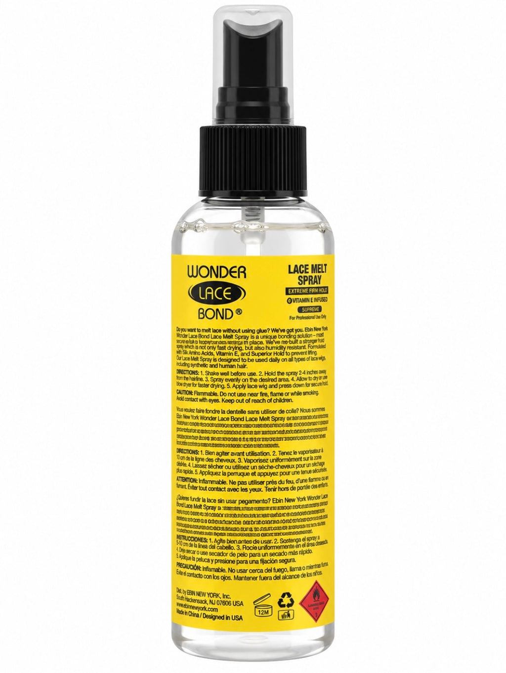 EBIN Lace Melting Spray 3.38oz Extra Maga Hold