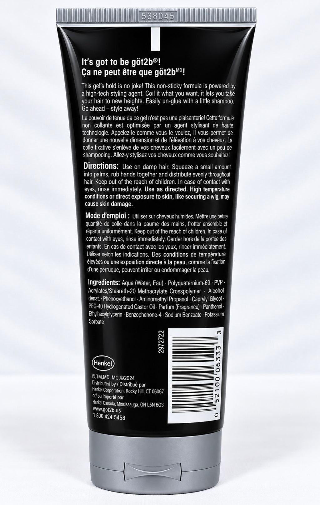 GOT2B Ultra Glued Gel 6 oz Black