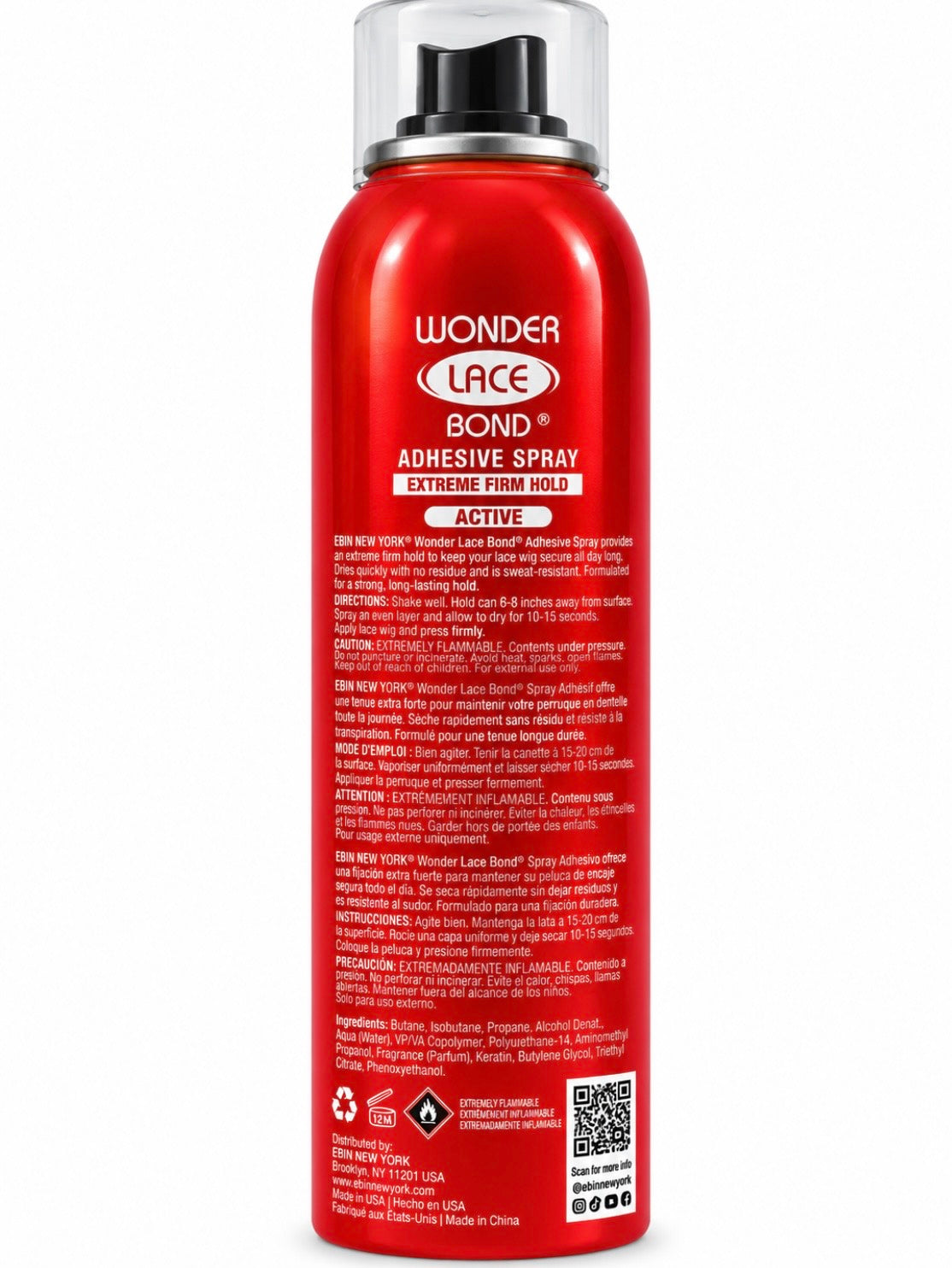 EBIN Bond Spray 6.08 oz Extreme Firm Hold